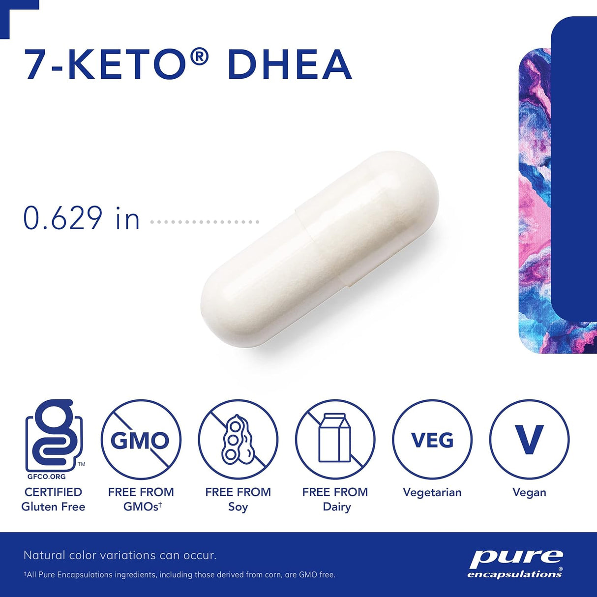 Suplemento 7-Keto DHEA 50 mg Pure Encapsulations 60 cápsulas