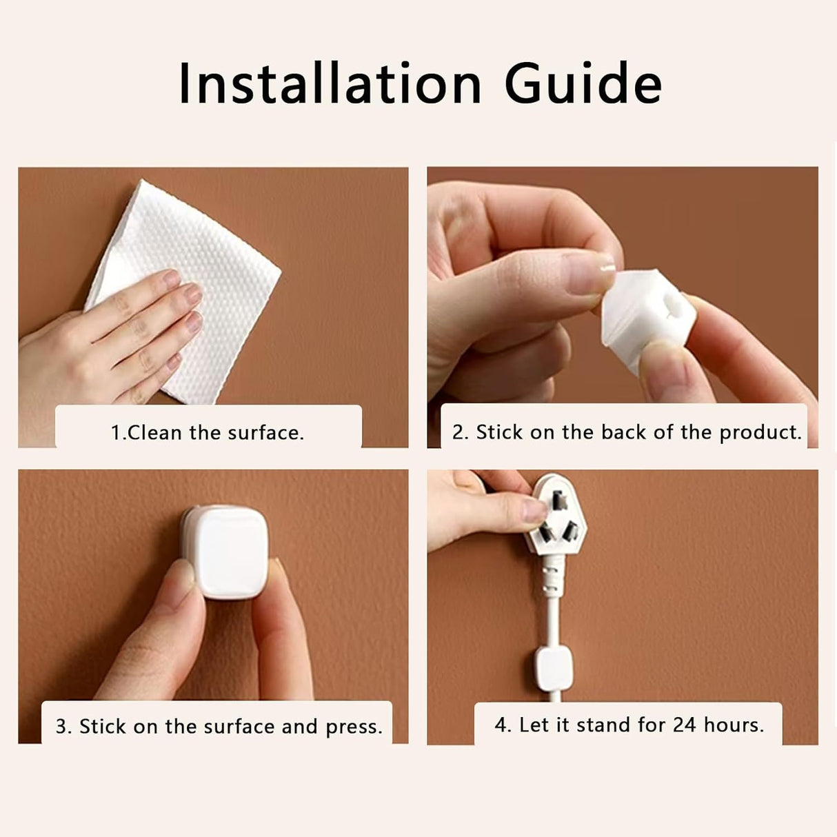 Organizador de Cables Magnético, Marca Desconocida, 6 Pack