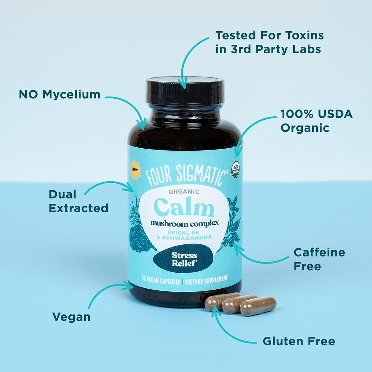 Suplemento calmantes vegano aliviar el estrés vitamina B6