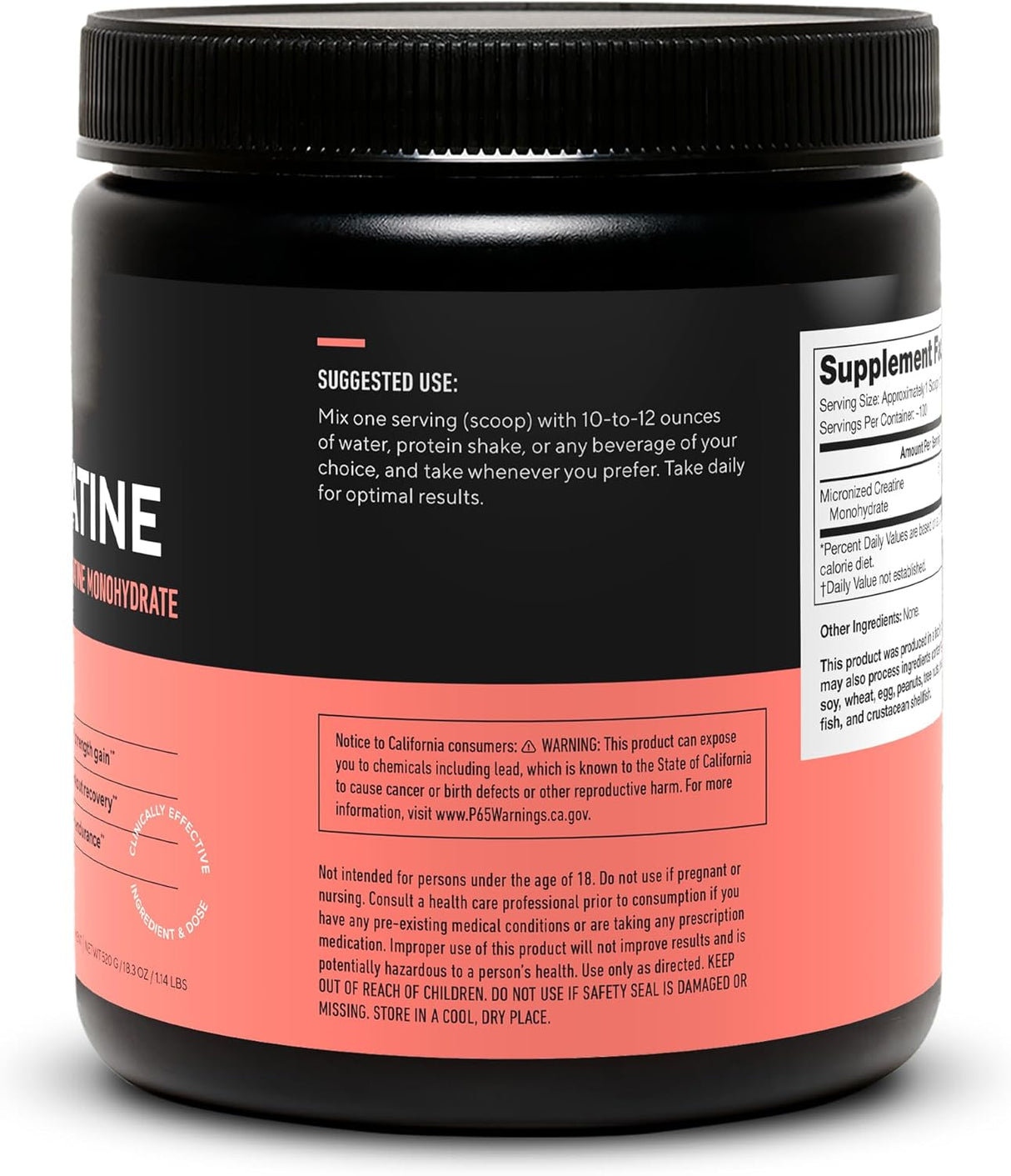 LEGION Creatina Micronizada Suplemento 100 Serv.