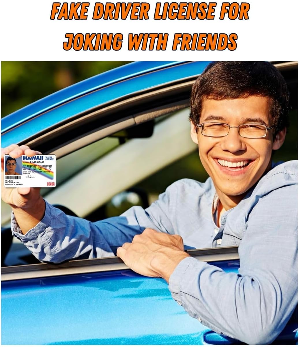 Licencia de Conducir Falsa McLovin Doble Cara para Disfraces