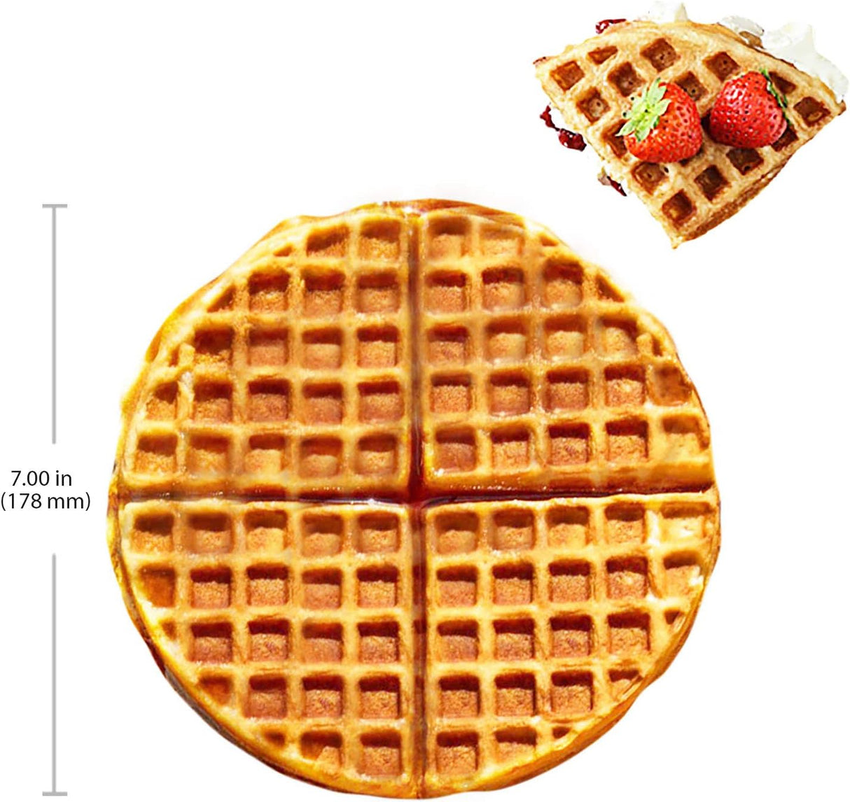 Waflera Belga ALDKitchen, gruesa, 110V, no rotativa