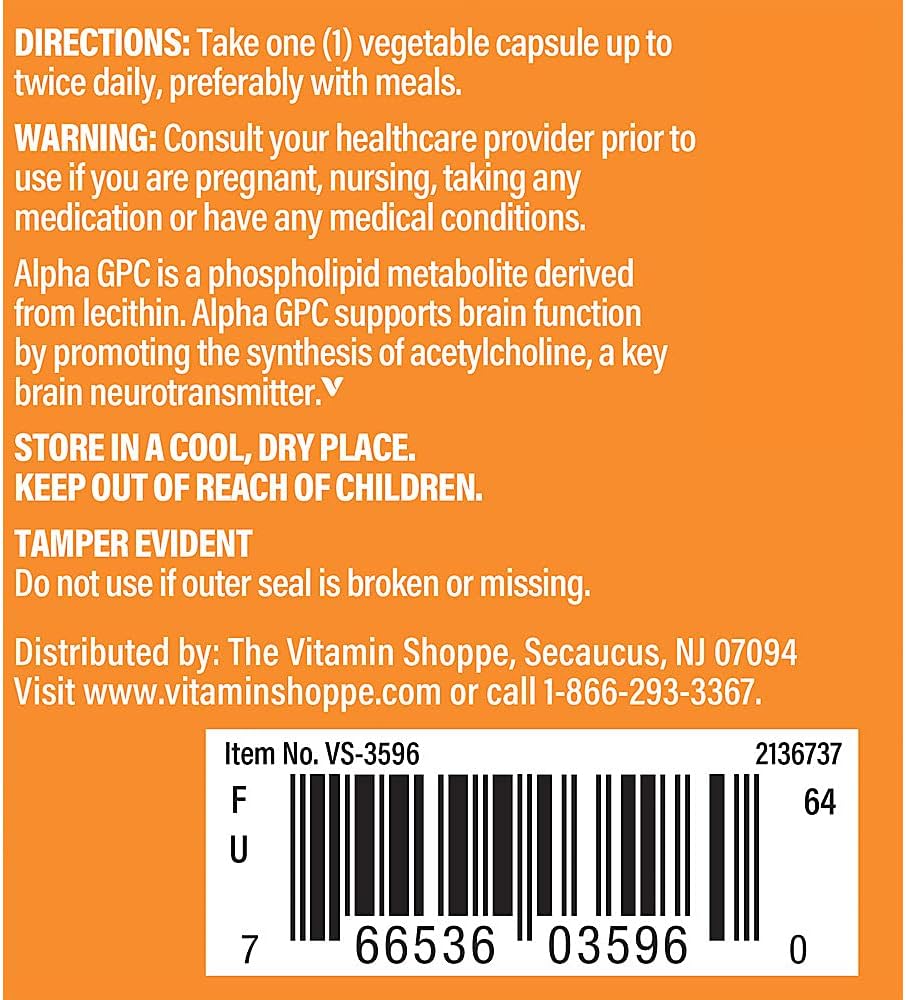 Alpha GPC 300MG - Apoyo Cerebral y Salud Cognitiva