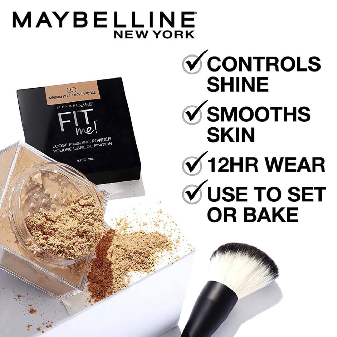 Polvo Suelto Maybelline Fit Me, Acabado y Fijación, 1 Unidad