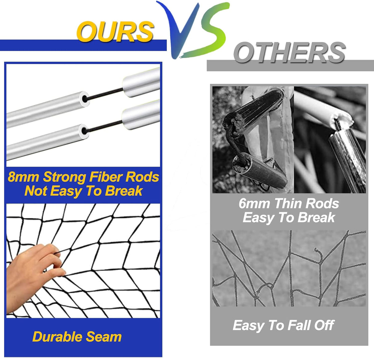 Porteria de futbol desplegable, portatil para niños