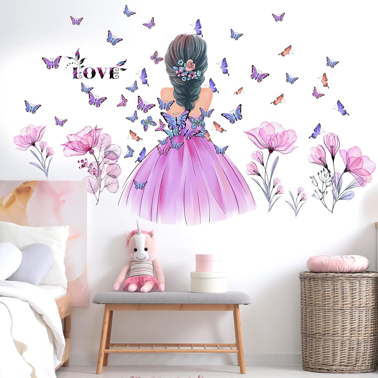 Pegatinas de Mariposas para Pared, Decoración Infantil, DIY