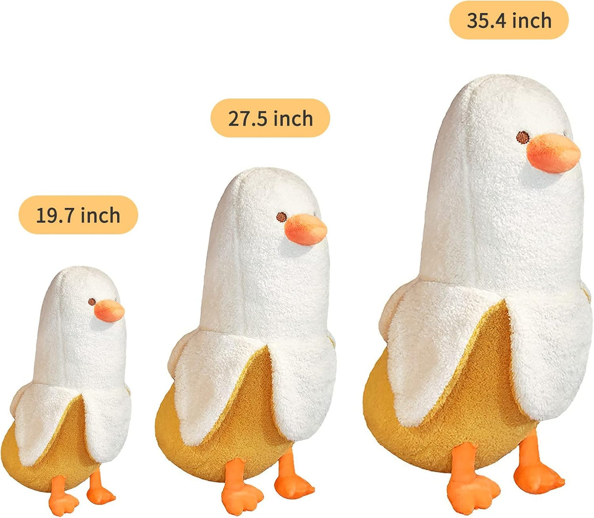 Peluche de pato plátano Tamaño: 50 cm