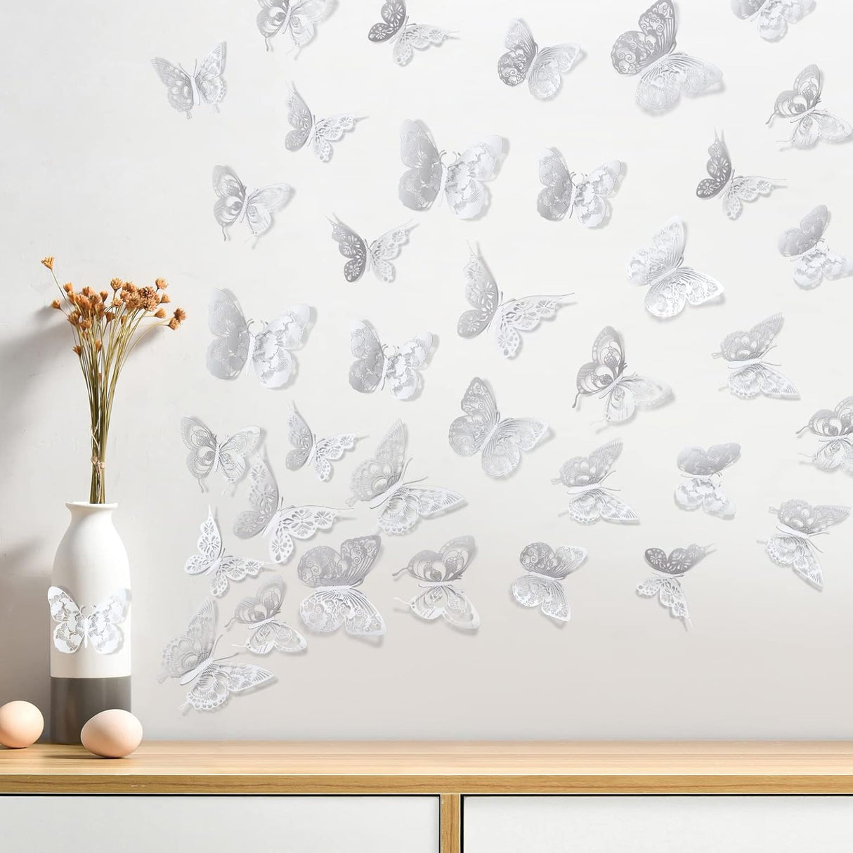 Decoración de Pared Mariposas 3D Amaonm 60 Piezas PVC