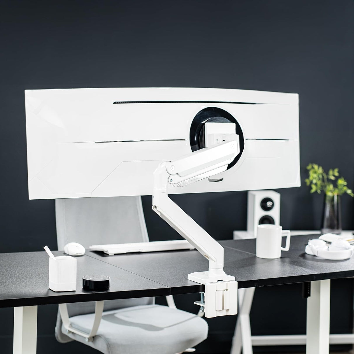 Soporte de Monitor VIVO, Brazo Ajustable para Pantallas 49 STAND-V101G1W