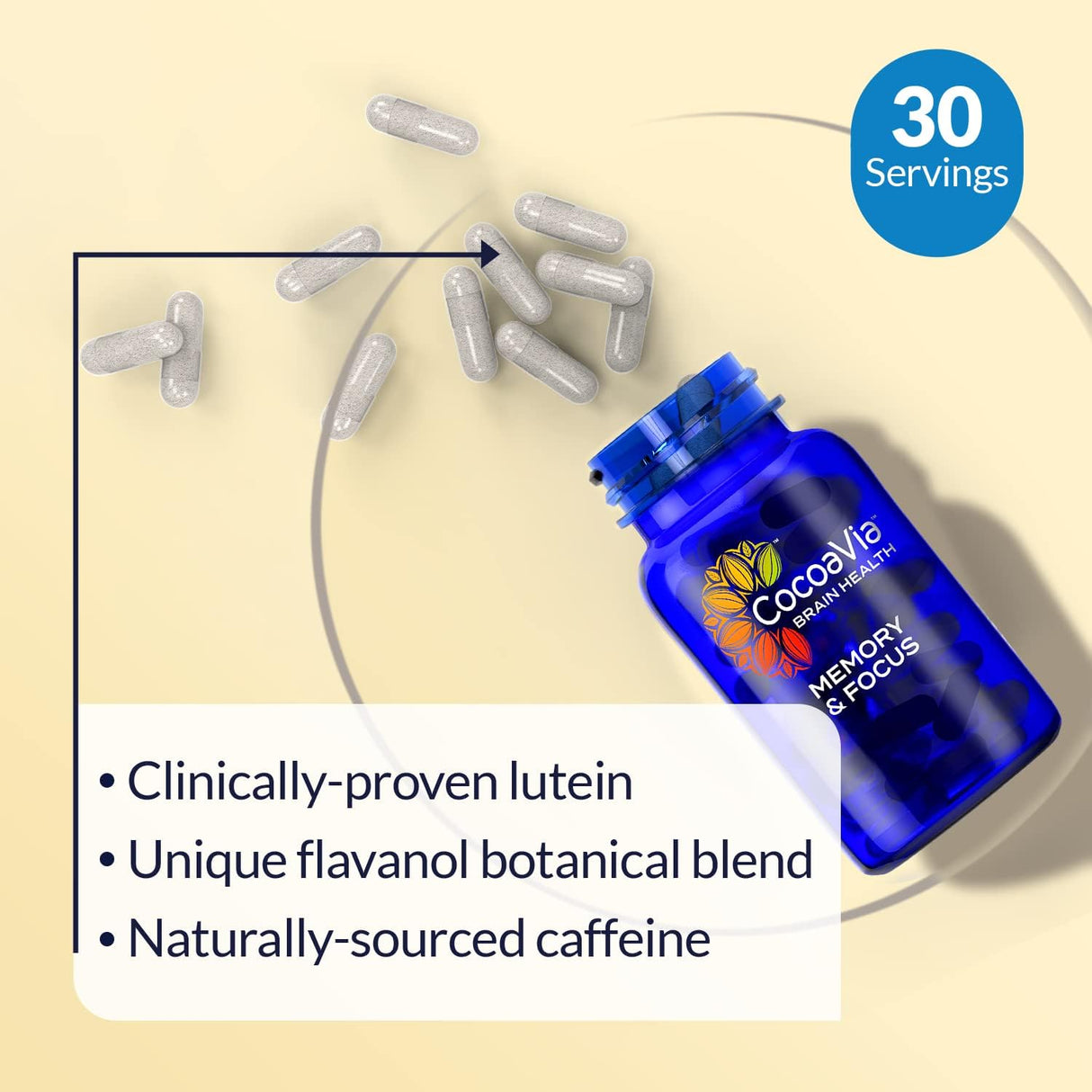 Suplementos Alimenticios cerebral 30 días mezcla de cacao