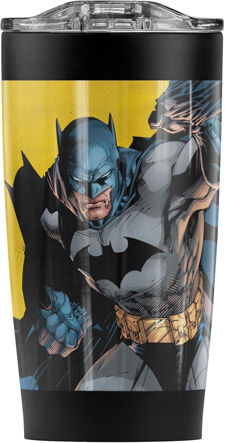 Taza de Viaje Batman 20 oz Acero Inoxidable con Tapa Hermética