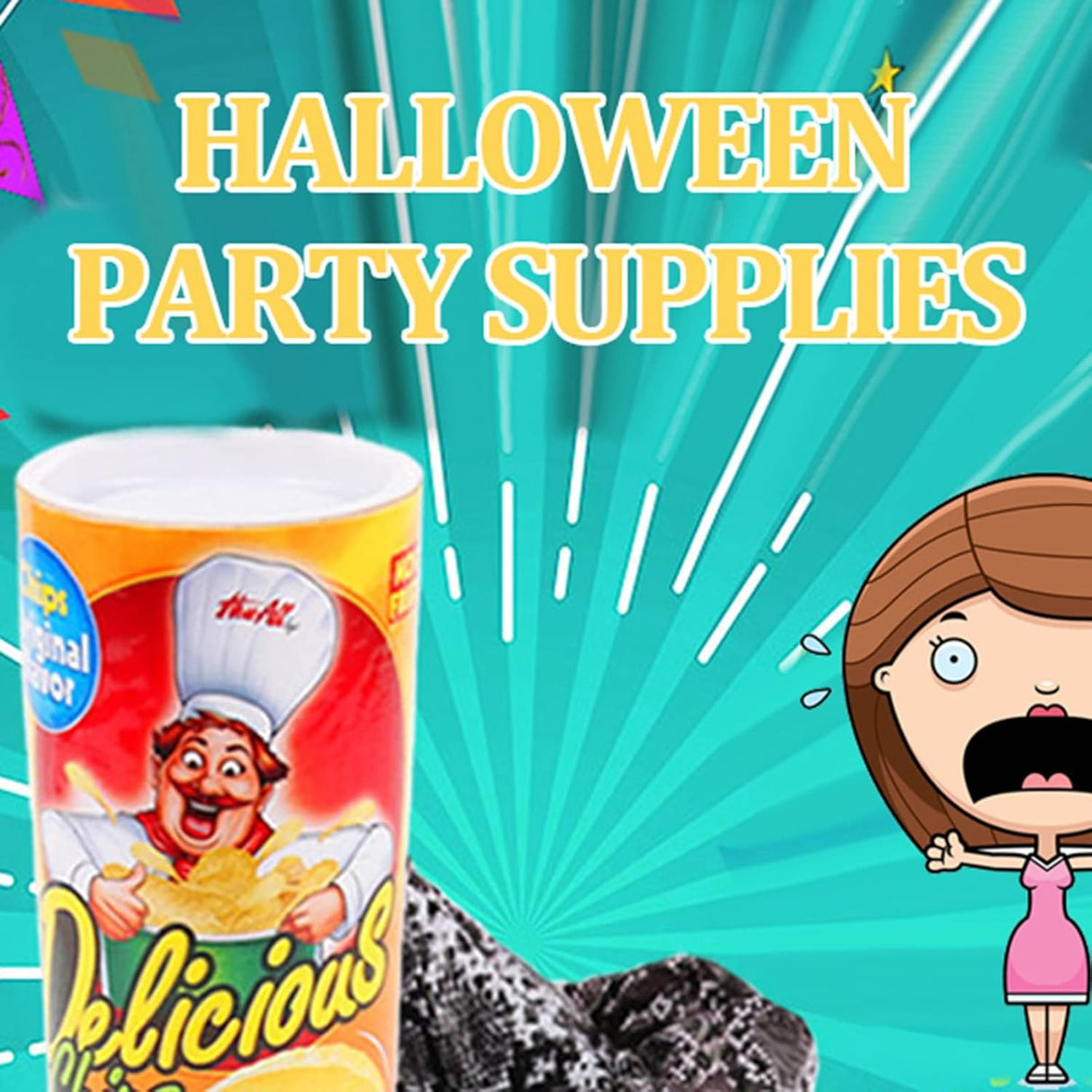 Juguete Tricky Toys, Serpiente Mágica en Lata, Sorpresa Divertida