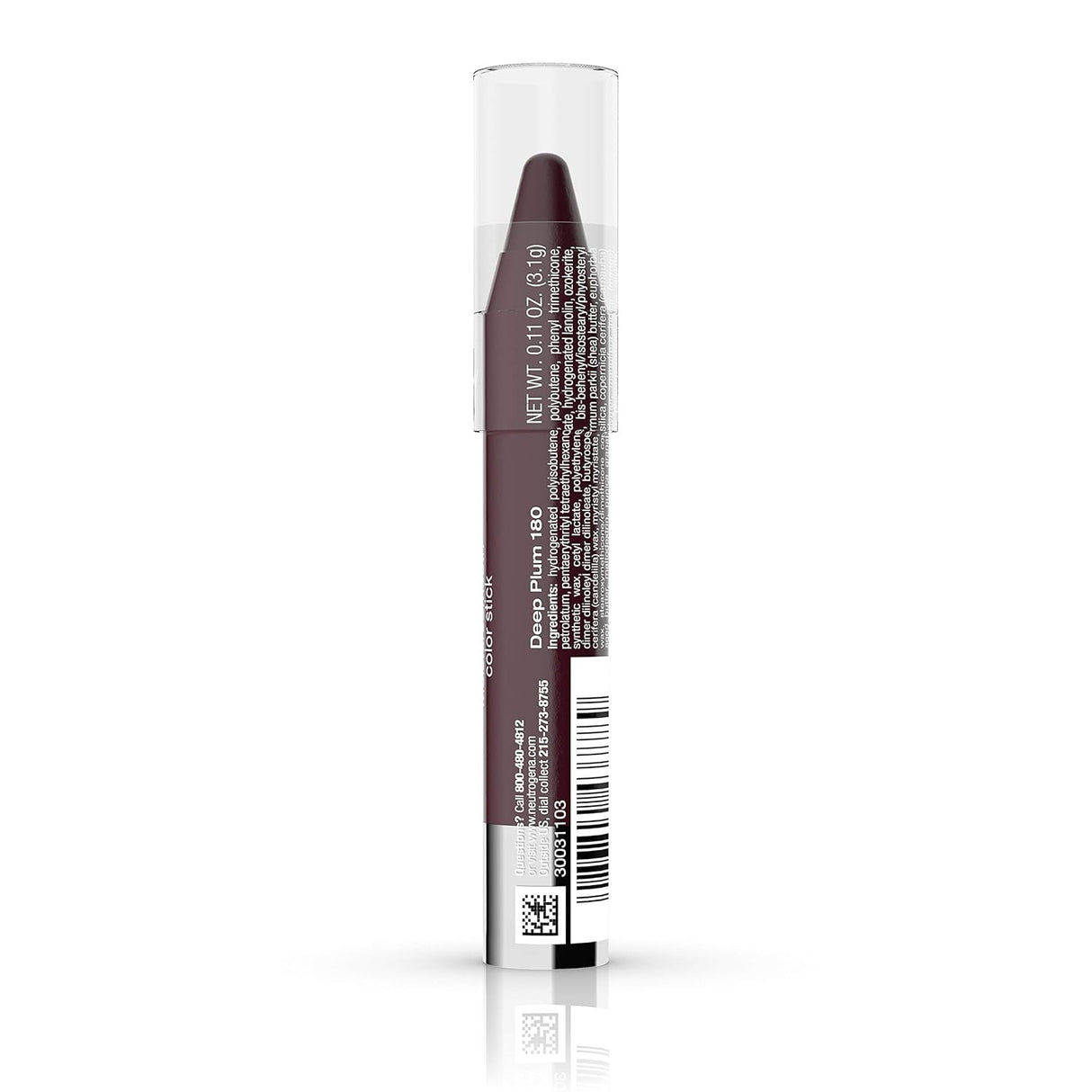Lápiz Labial Hidratante, Color, 180 Deep Plum, 011 Oz.