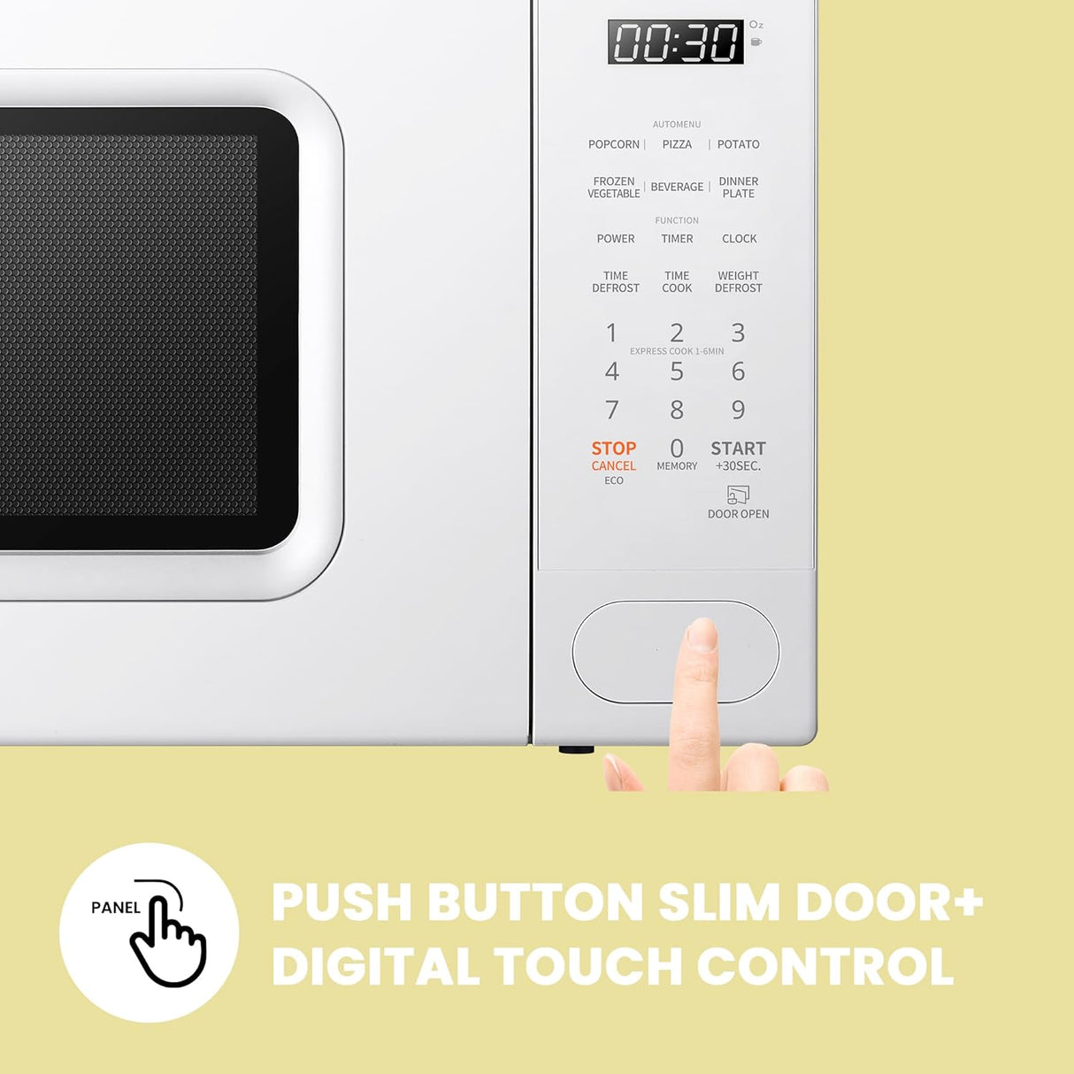 Microondas COMFEE CMO-C20M1WH, 11 niveles, 700W, funciones rápidas