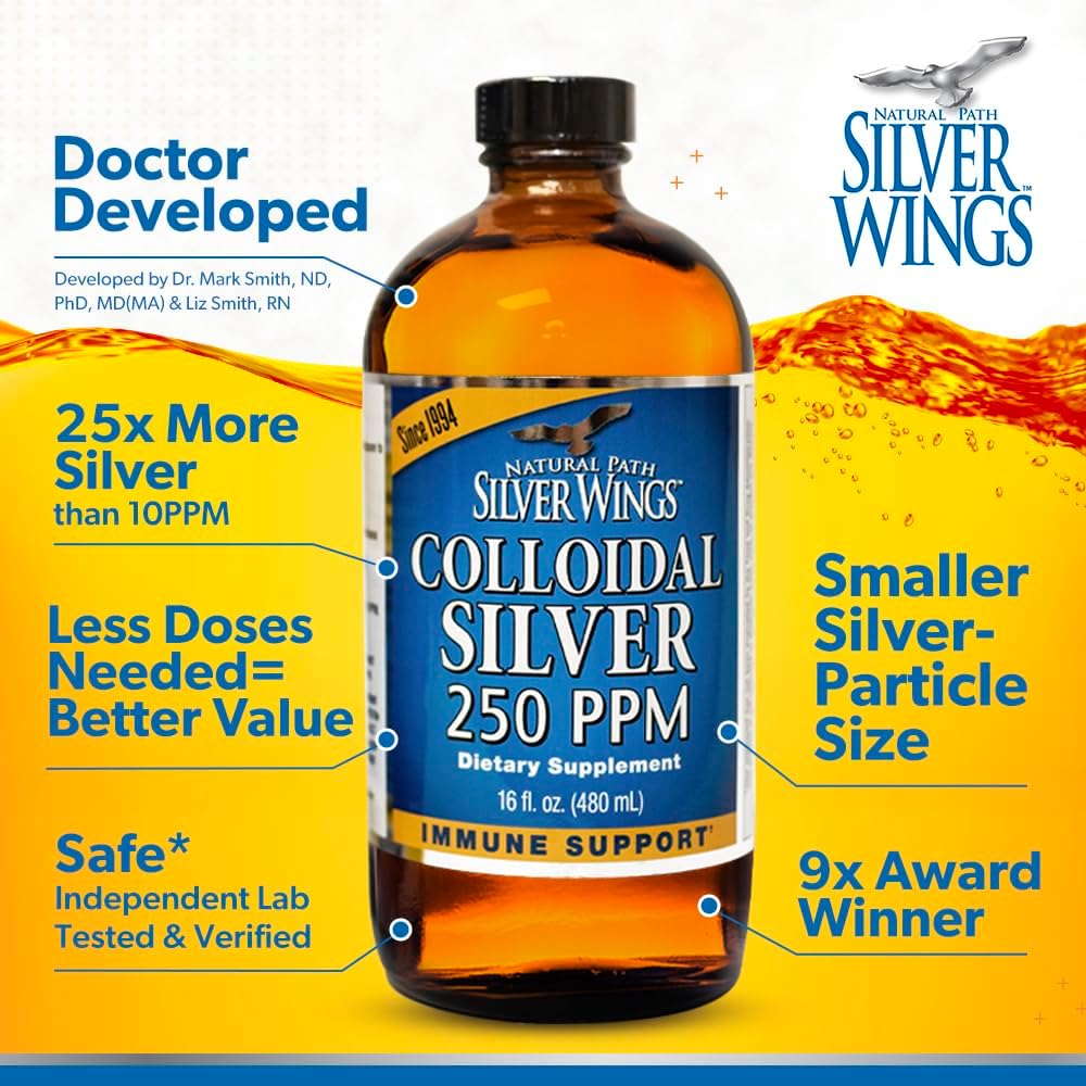 Suplemento Mineral de Plata Coloidal 250 Ppm - Natural Path
