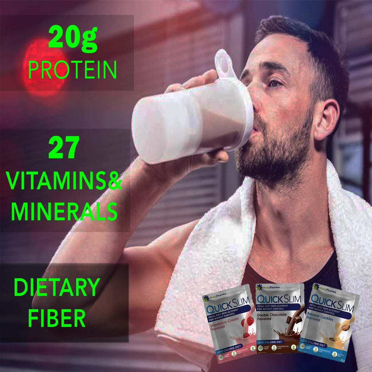 Batido para pérdida de peso con 27 vitaminas y minerales