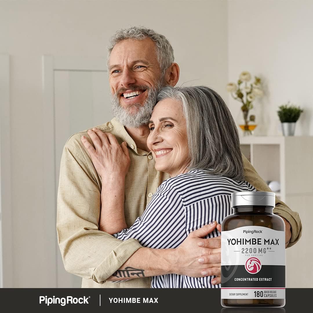 Suplemento Yohimbe Suplementos para hombres 2200 mg 180 cáp