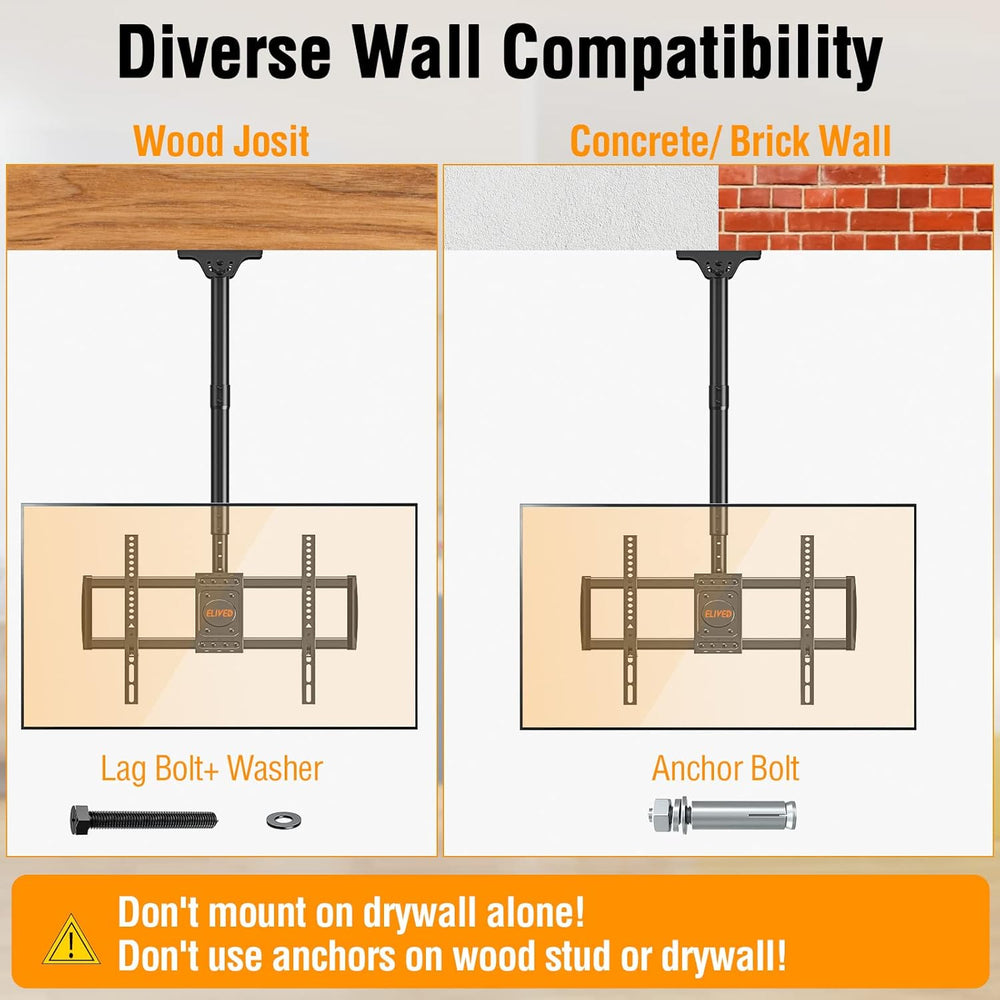 Soporte de TV ELIVED 37-75, ajuste altura, modelo YD3016