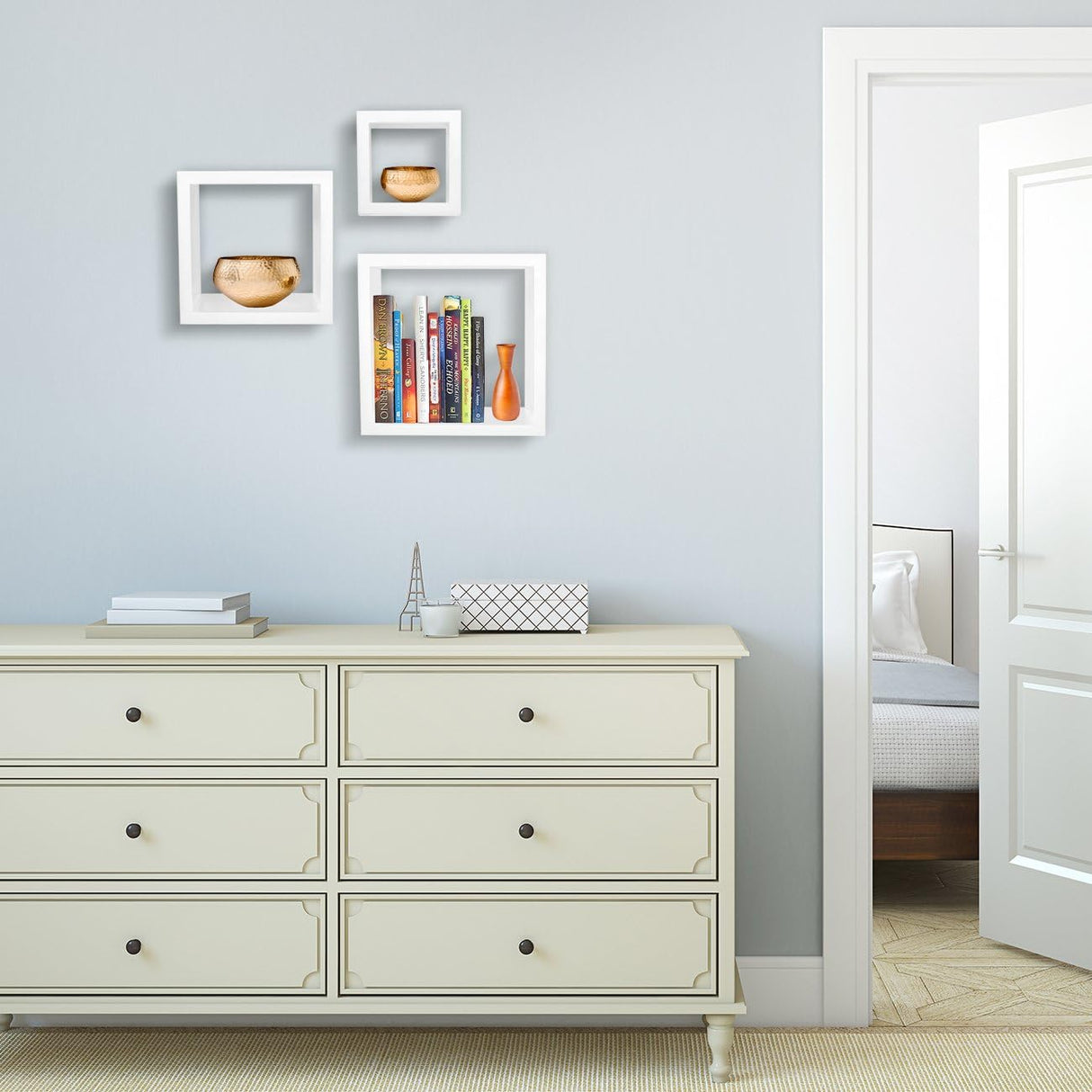 Estanterías Flotantes Sorbus - Cubos Decorativos para Pared