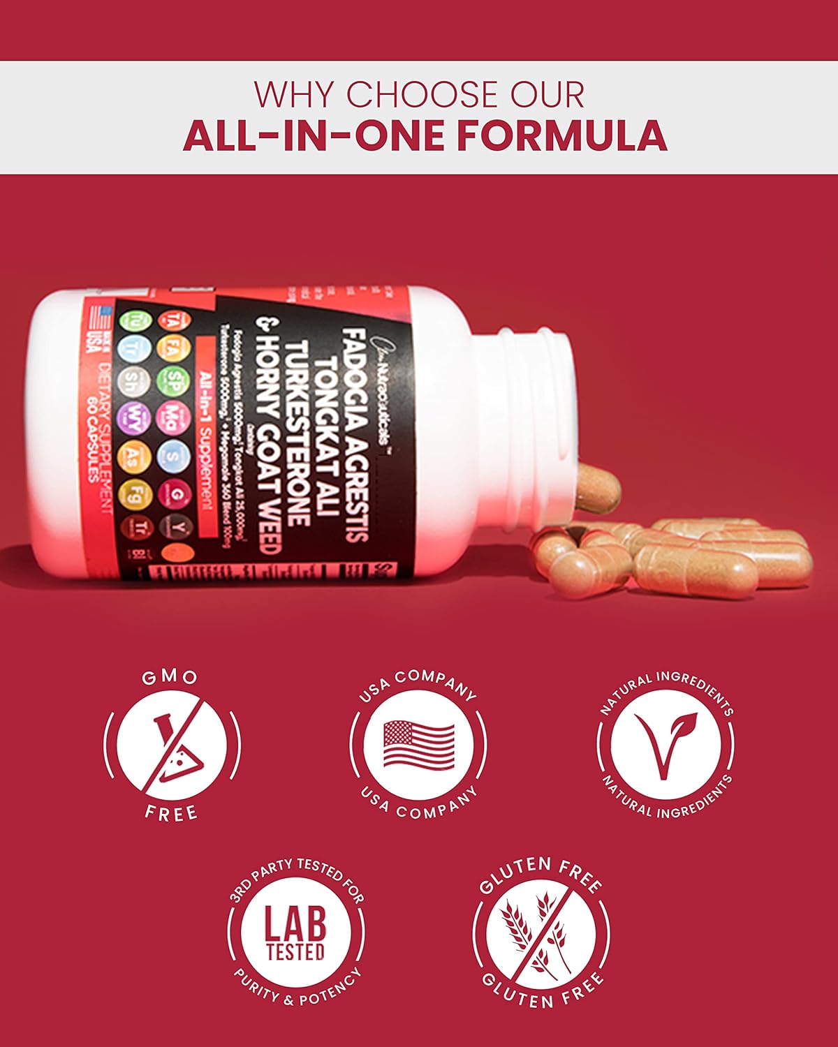 Suplementos Alimenticios con hierba de cabra córnea