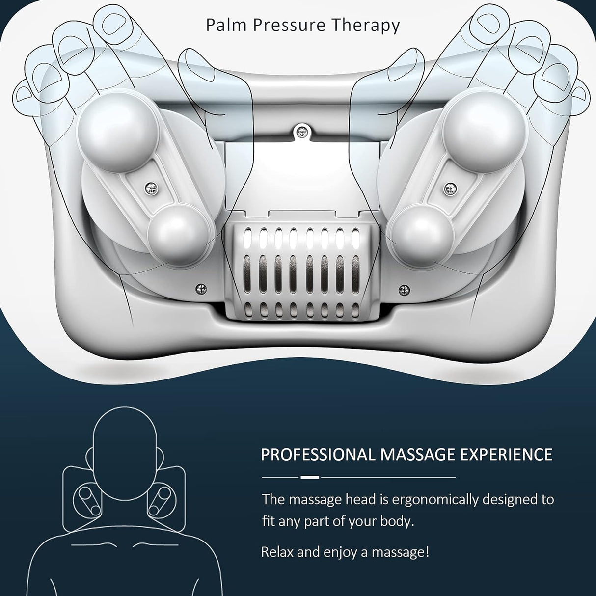 Masajeador VIKTOR JURGEN Shiatsu con Calor y Relaxación