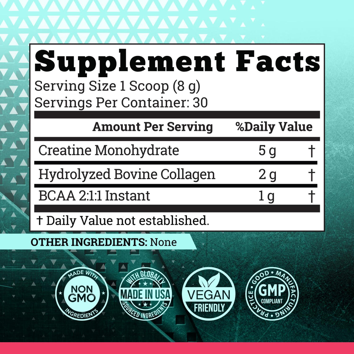 Creatina Monohidratada 5g para Mujeres con Colágeno 240g