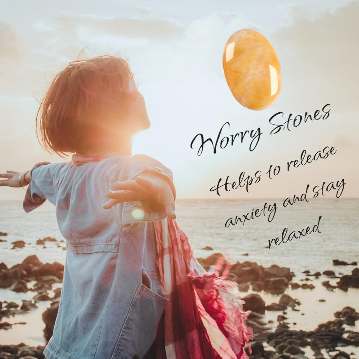 ZHIYUXI Cristales de jade amarillo de 2.4 pulgadas, 1 unidad