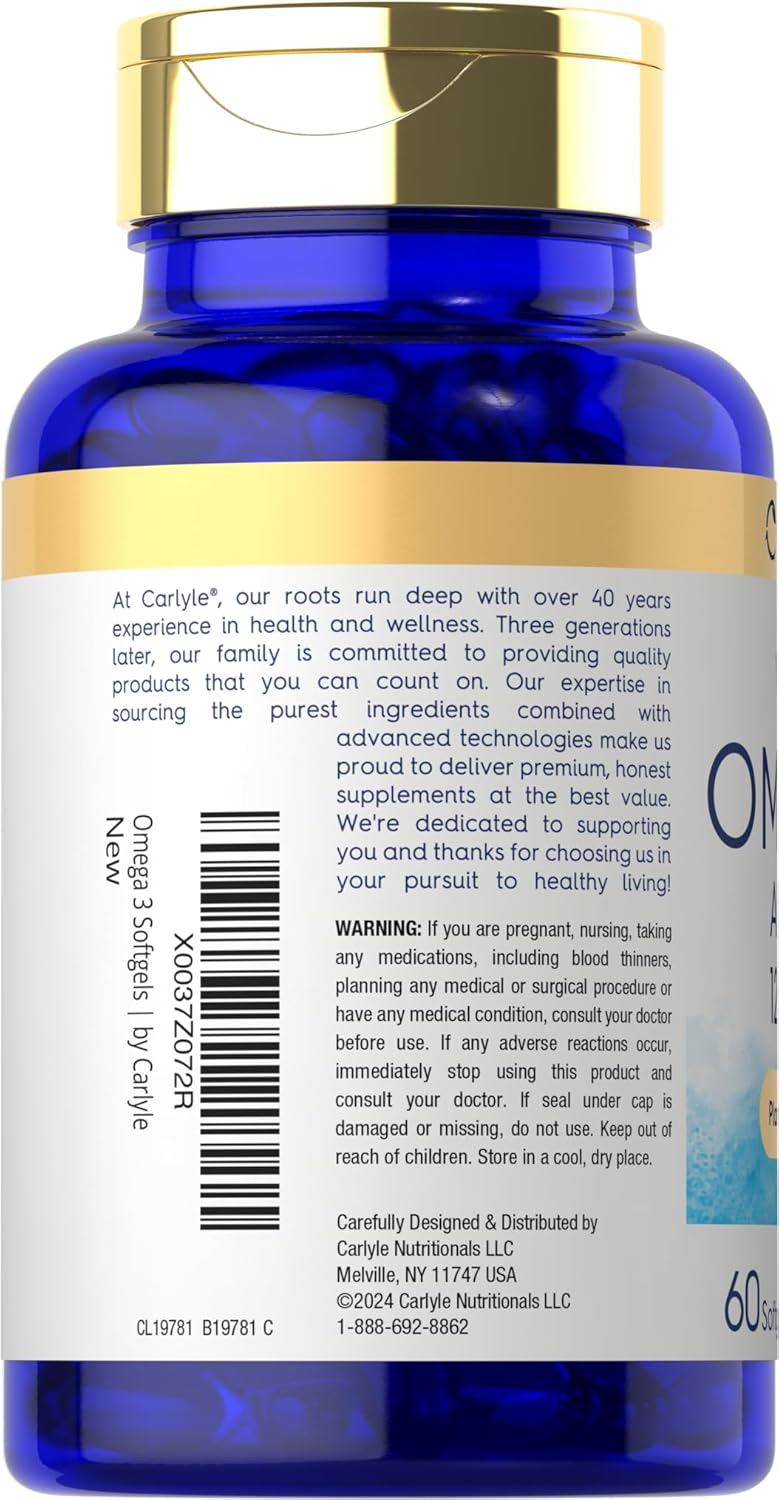 Carlyle Omega 3 Vegano 1290mg 60 Cápsulas