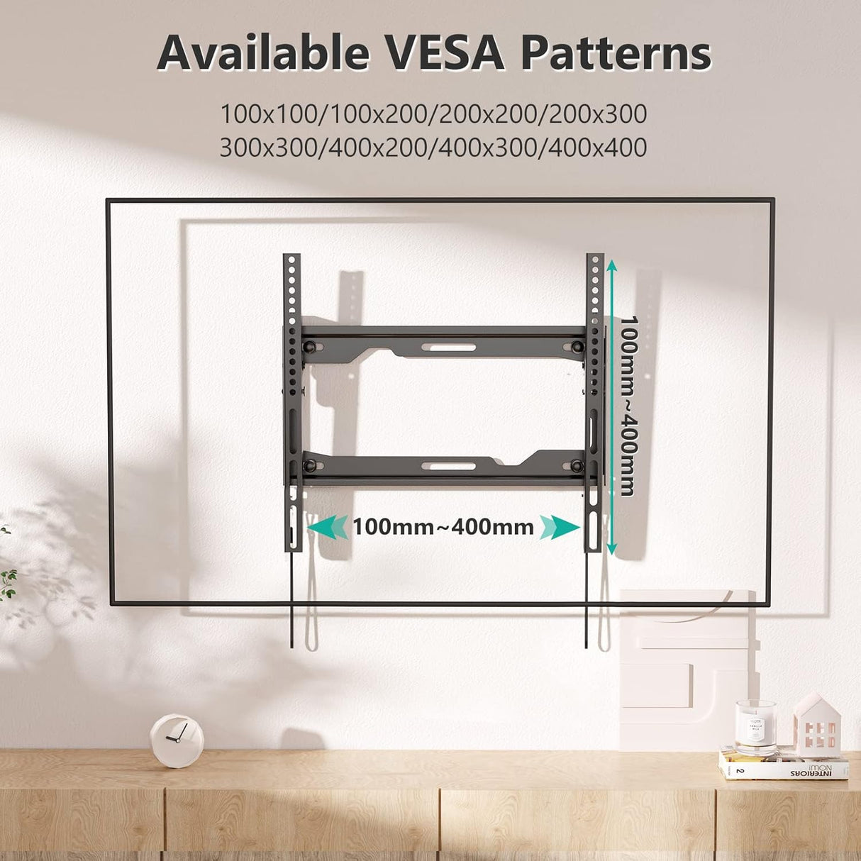 Soporte de pared inclinable parae pantalla plana LED LCD
