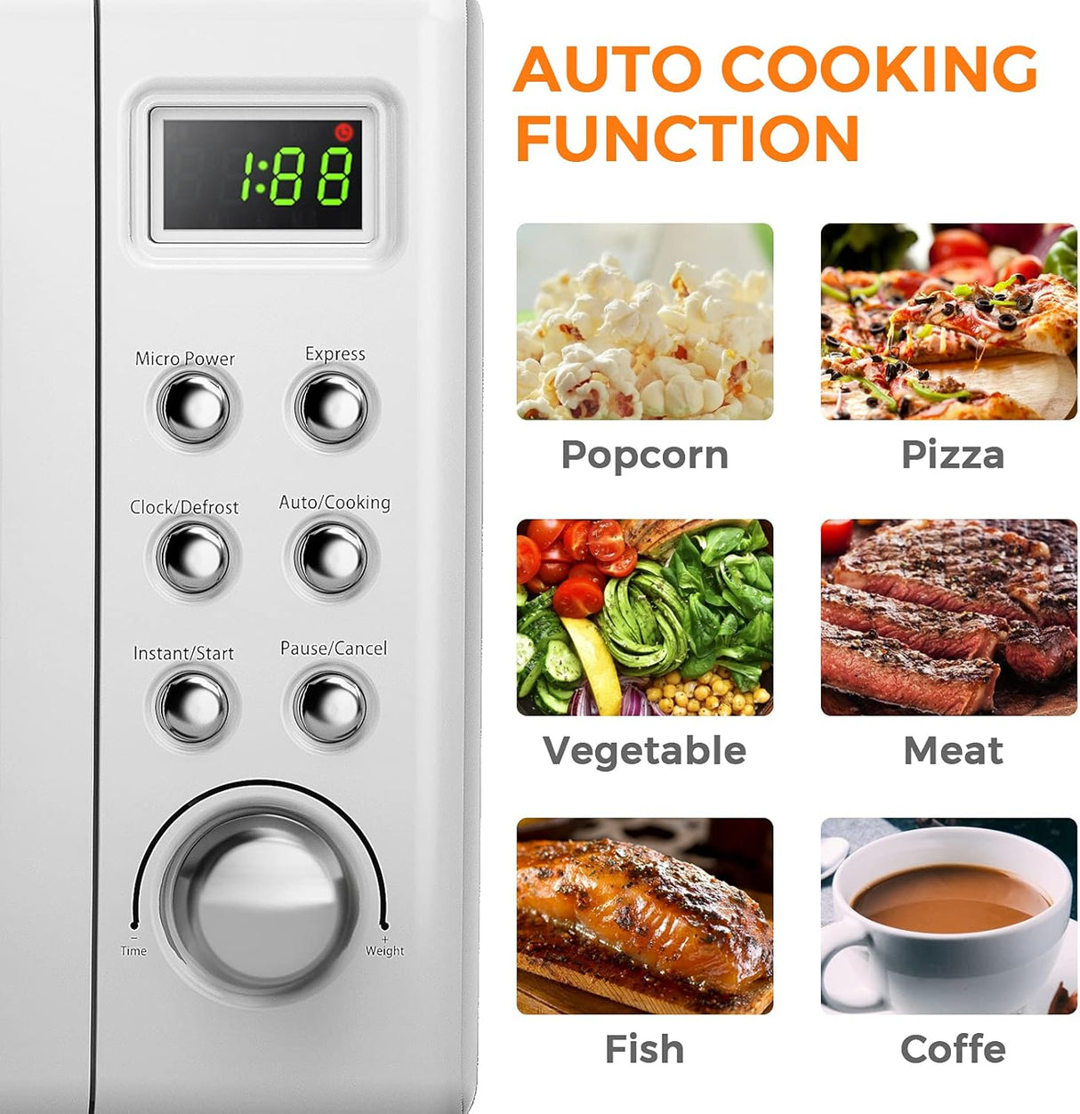 Microondas ARLIME 0.7 Cu ft 700W, 5 Potencias y Retro