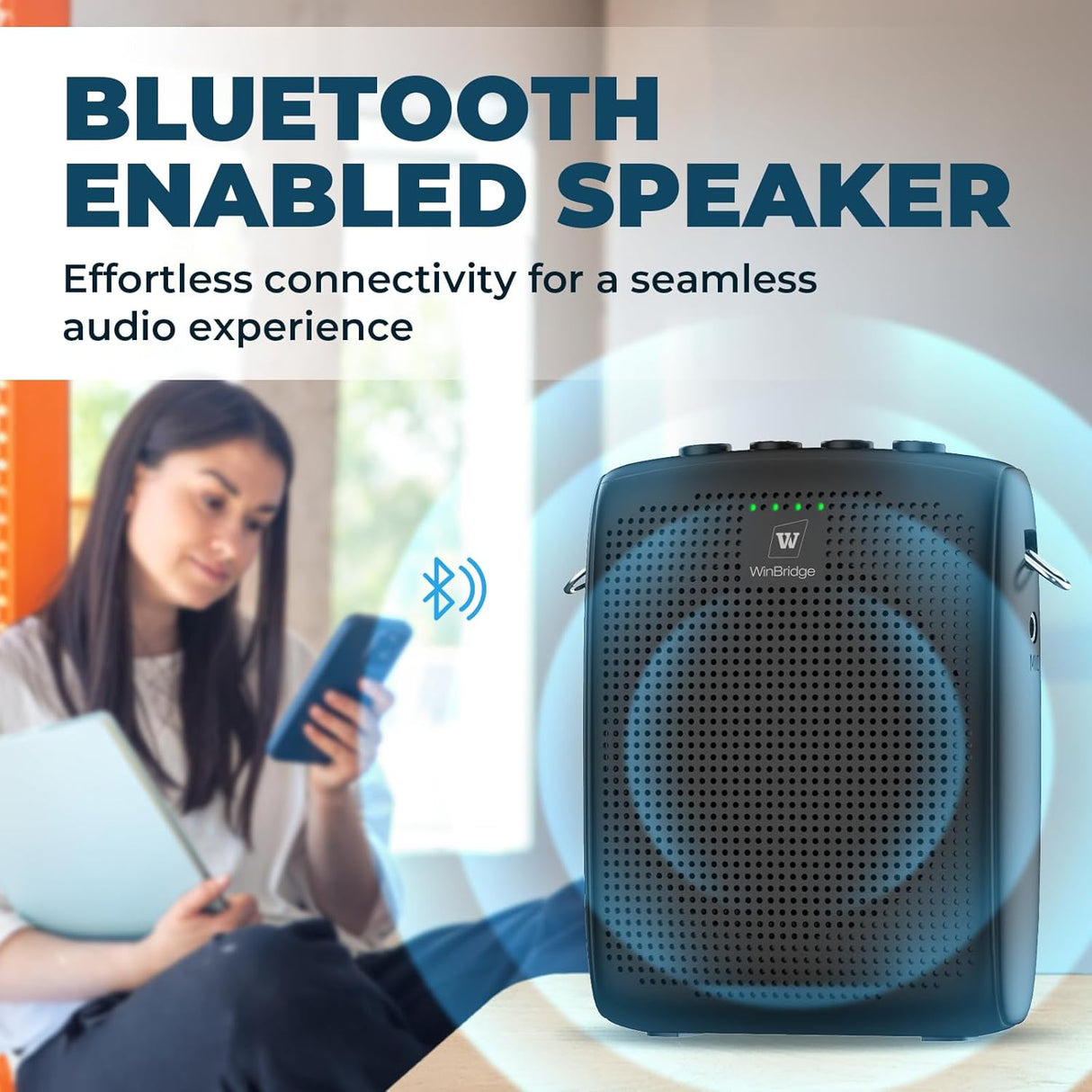 Amplificador de Voz Inalámbrico con Micrófono Lavalier WB005