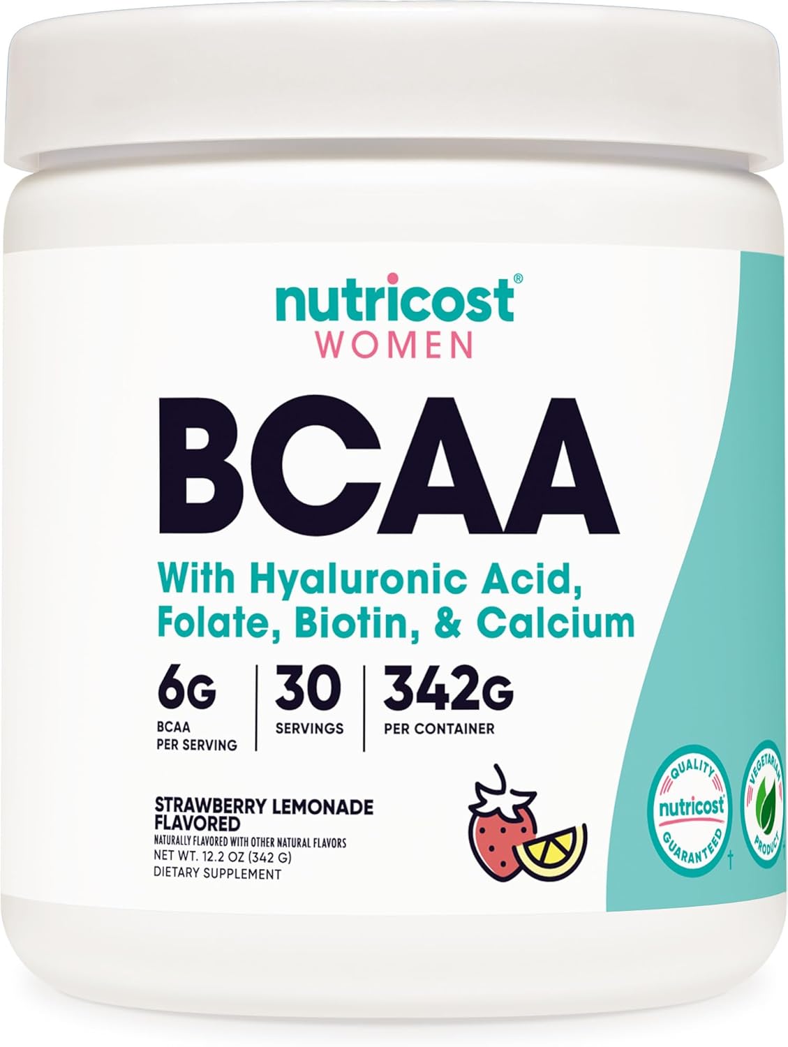 BCAA para Mujeres Nutricost - Sin GMO, 30 Porciones