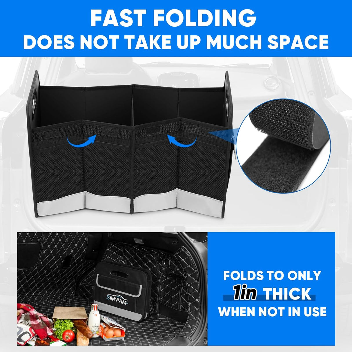 Organizador de Maletero Simniam - Portátil, Handle Reforzado