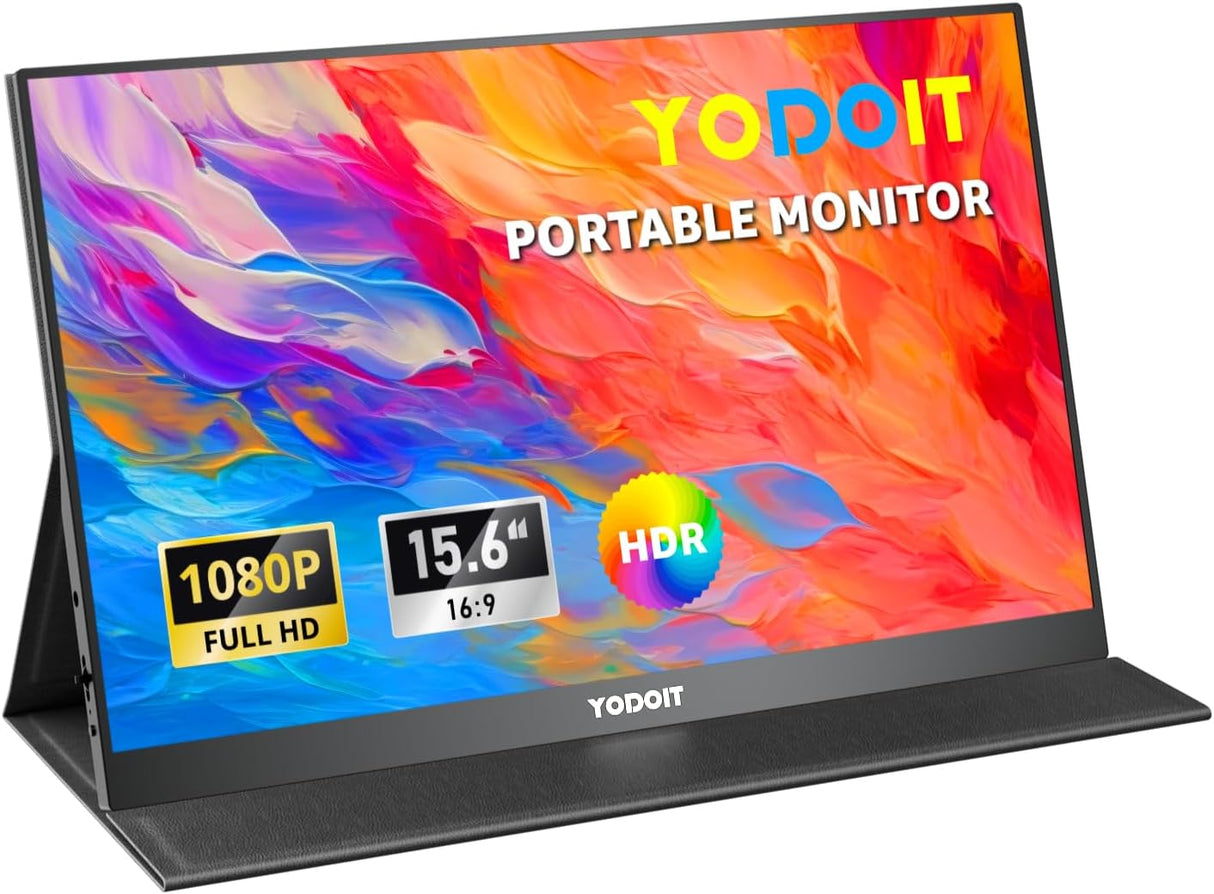 Monitor portátil Yodoit 15.6 FHD 1920x1080 USB-C y altavoces