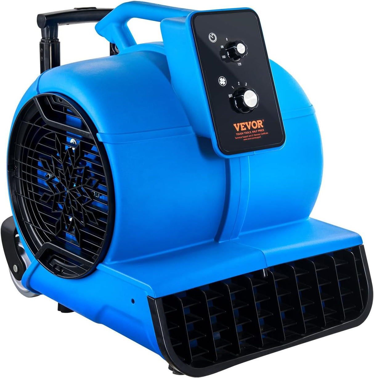 VEVOR Soplador de Piso 4000 CFM, 3 Velocidades, Portátil