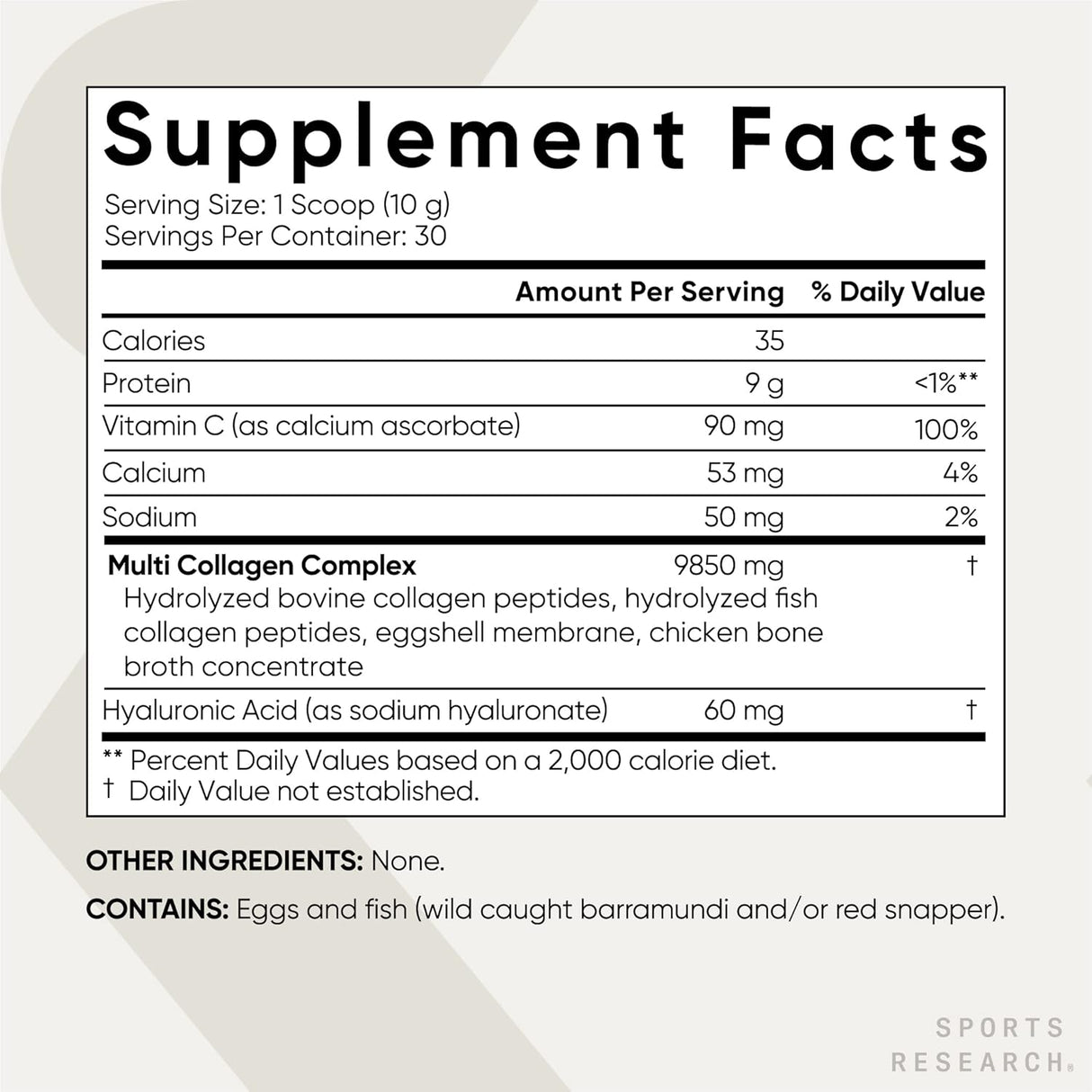 Polvo de proteína de múltiples colágenos (tipo I, II, III, V, X) con ácido hialurónico + vitamina C | 5 tipos de colágeno a base de alimentos, ideal para bebidas de café y proteínas, verificado sin OMG, 30 porciones (sin sabor)