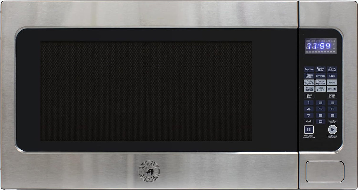 Horno Microondas BRAMA 1200W, 10 Niveles, 2.2 Cu.Ft.