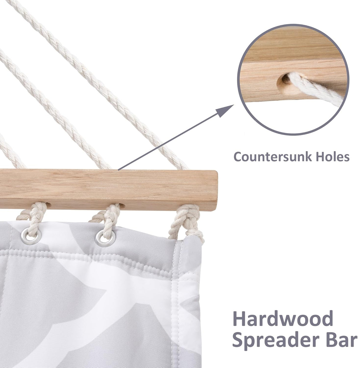 Hamaca Doble SUNCREAT, Extra Grande, Tela Acolchada, Referencia: