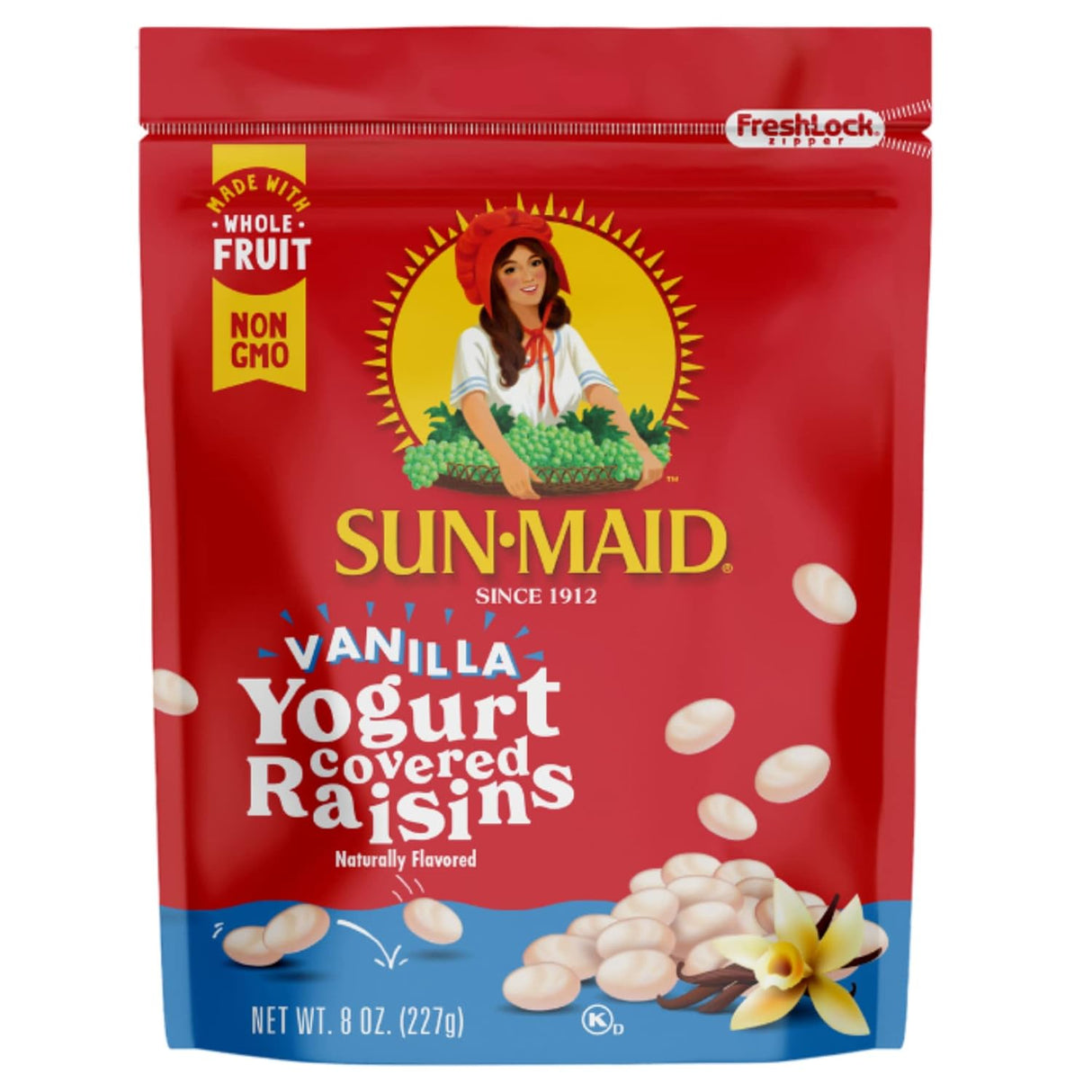 Raisinas Cubiertas de Yogur Sun-Maid - 12 Paquetes de 8 oz