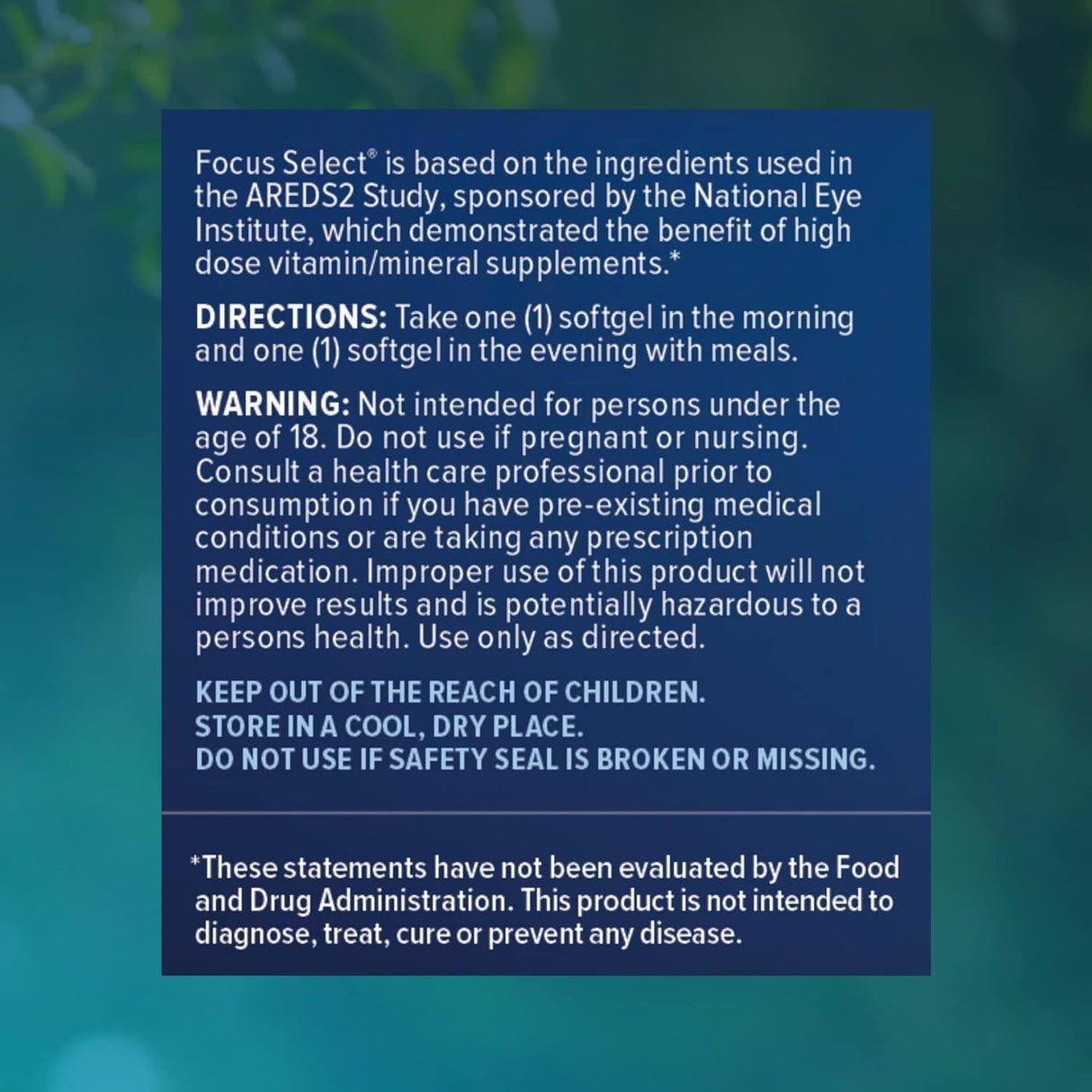 Vitamina y suplemento para los ojos Pastilla fácil de tragar