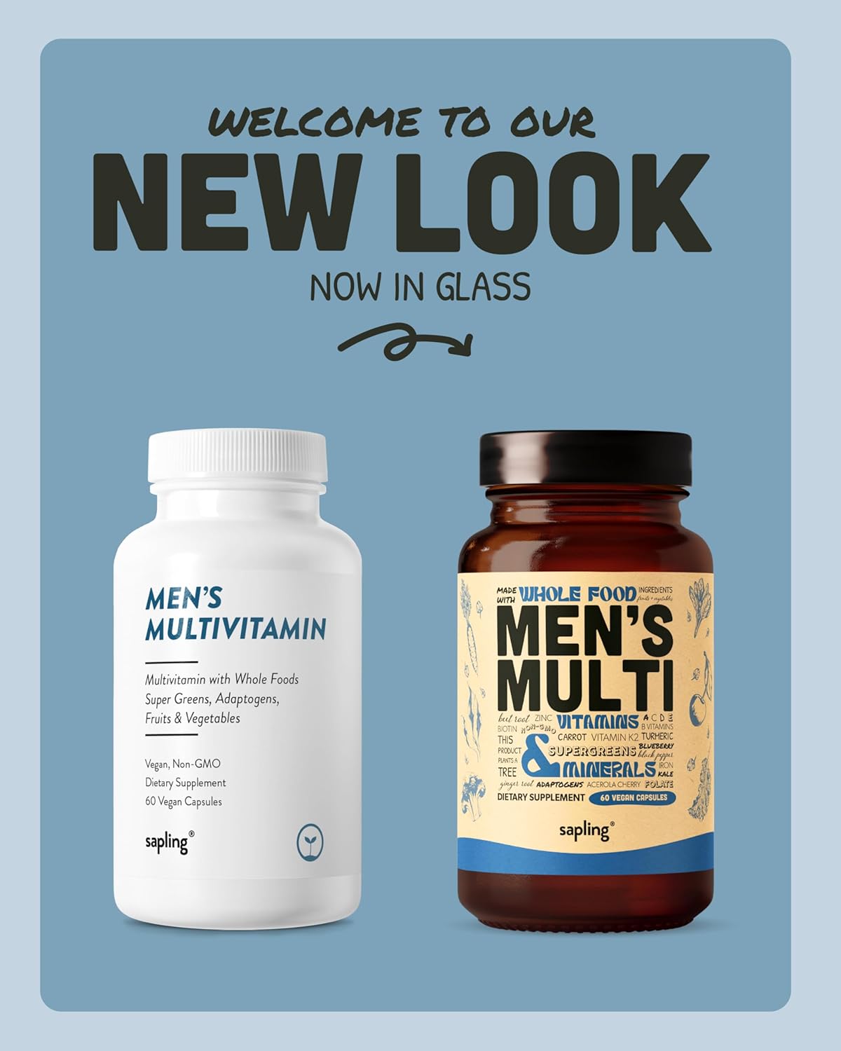 Multivitamínico para Hombres, B Complejo Methylado, 60 Cápsulas