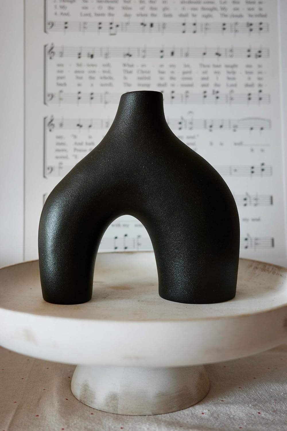 Jarrón Donut Carrot's Den, Cerámica Minimalista, Set de 2