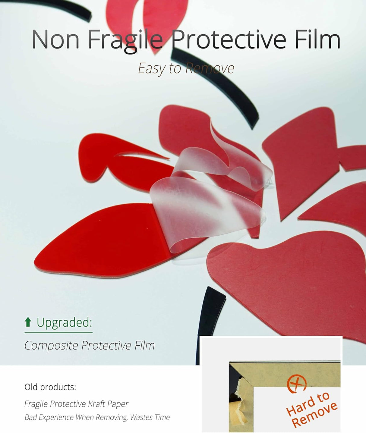 Murales 3D de Ratan, decorativos, 70x22 pulgadas, Originalidad