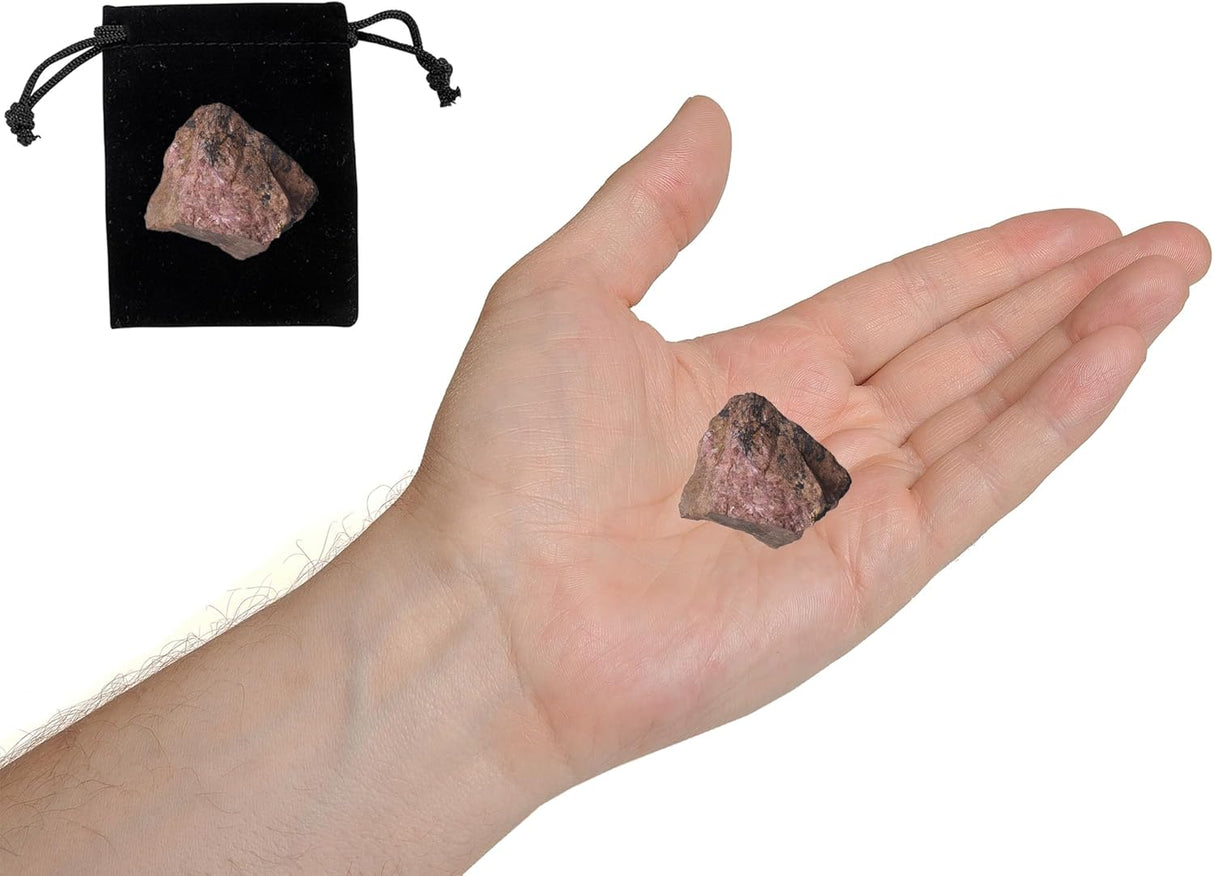 Cristales de Rodonita Crudos, Piedras Naturales para Decoración