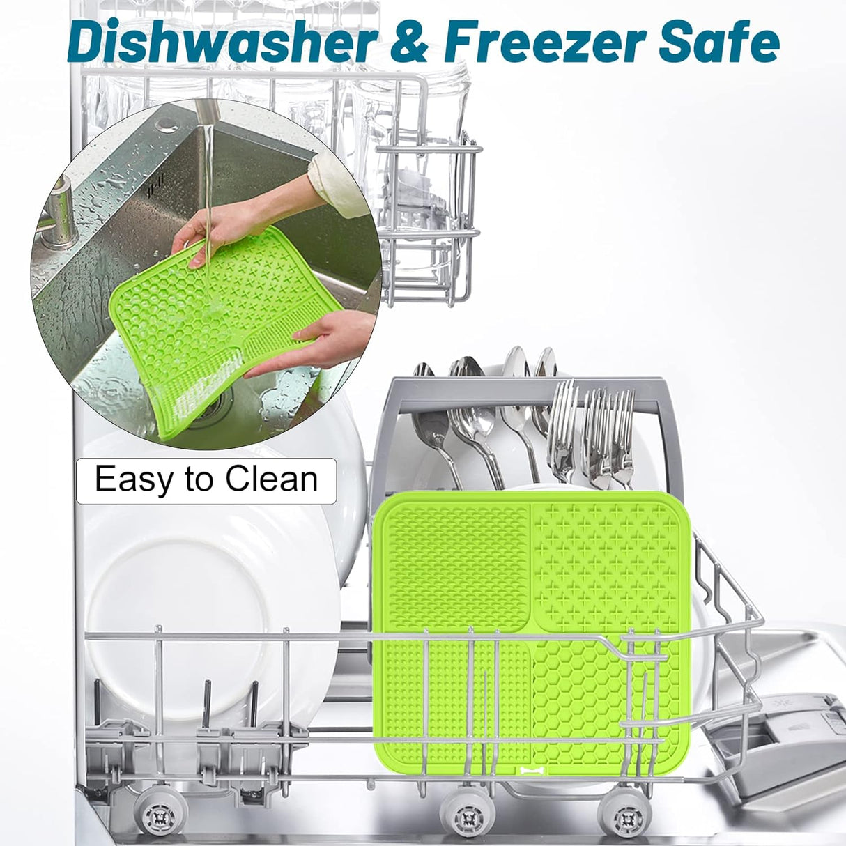 Alfombrillas de lamer extragrandes para perros y gatos