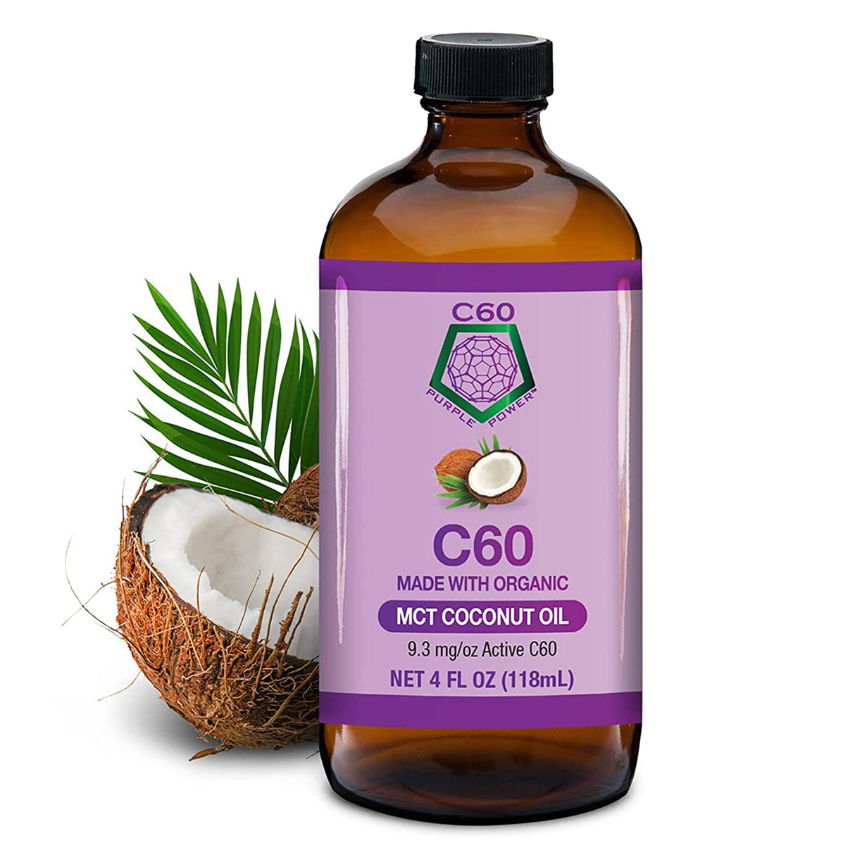 Suplemento Aceite de coco orgánico MCT prensado en frío 4oz