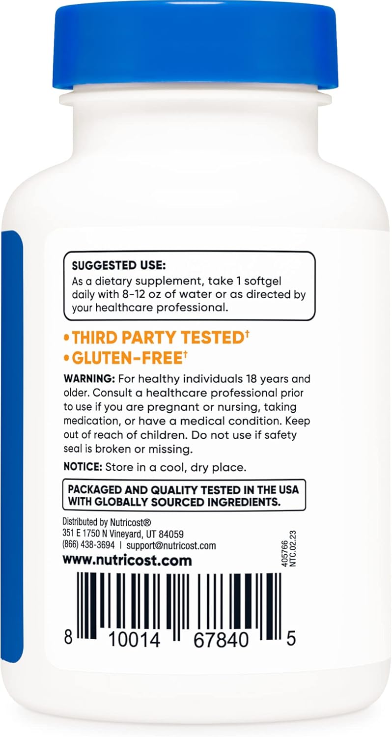 Suplemento Nutricost Licopeno 50mg cápsulas blandas 60 cáp