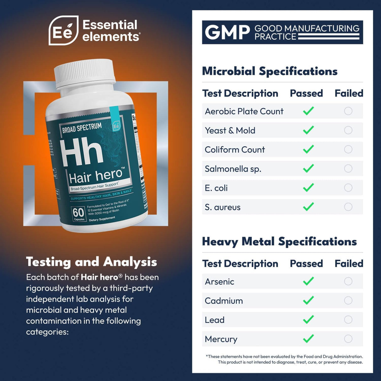 ElementosEsenciales Hair Hero - Fórmula para cabello, piel y uñas