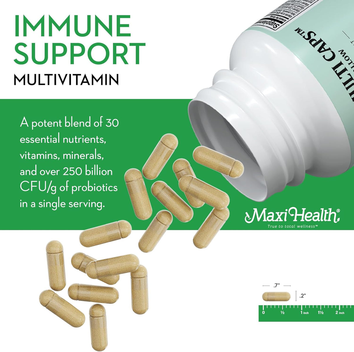 Suplemento Maxi Health Multivitamínico para mujeres hombres