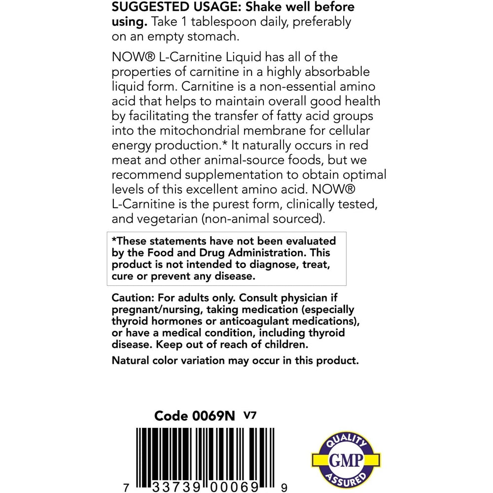 Suplementos L-carnitina líquida sabor cítrico 32 fl oz